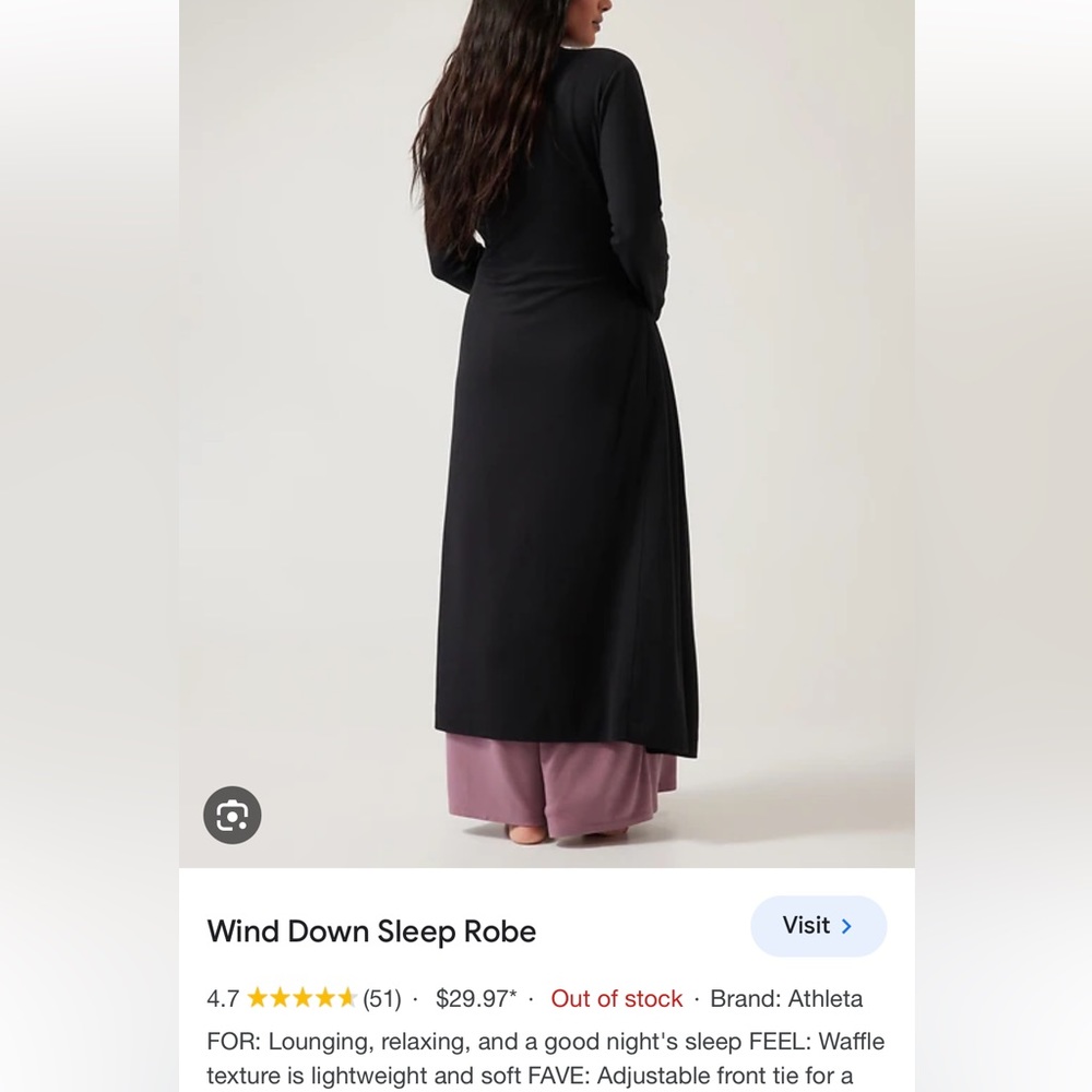 ISO  Athleta 2x Wind down sleep robe.